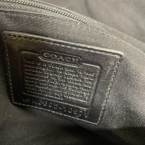 Y2K black leather Coach shoulder - Picture 7 of 7